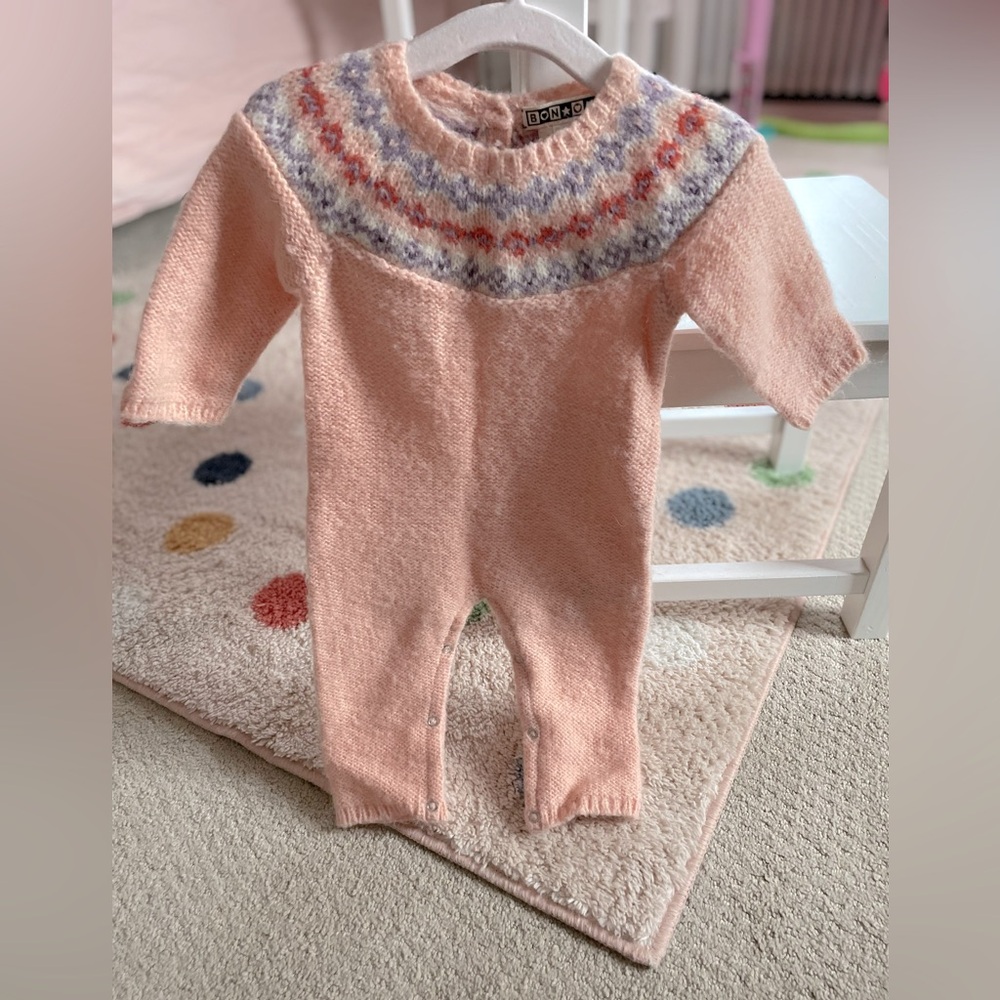 Adorable knit one piece - 3 months - perfect condition